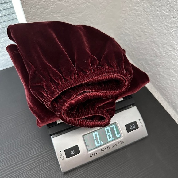 Gap Red Velvet Short Sleeve Off The Shoulder Casual Top Women's Size Medium - Picture 9 of 9